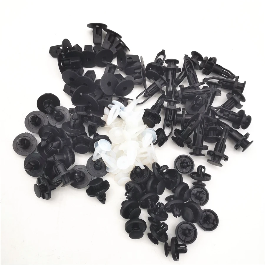 100pcs/lot Trim Panel Clips Bumper Fender Rivets Fastener For Toyota Lexus