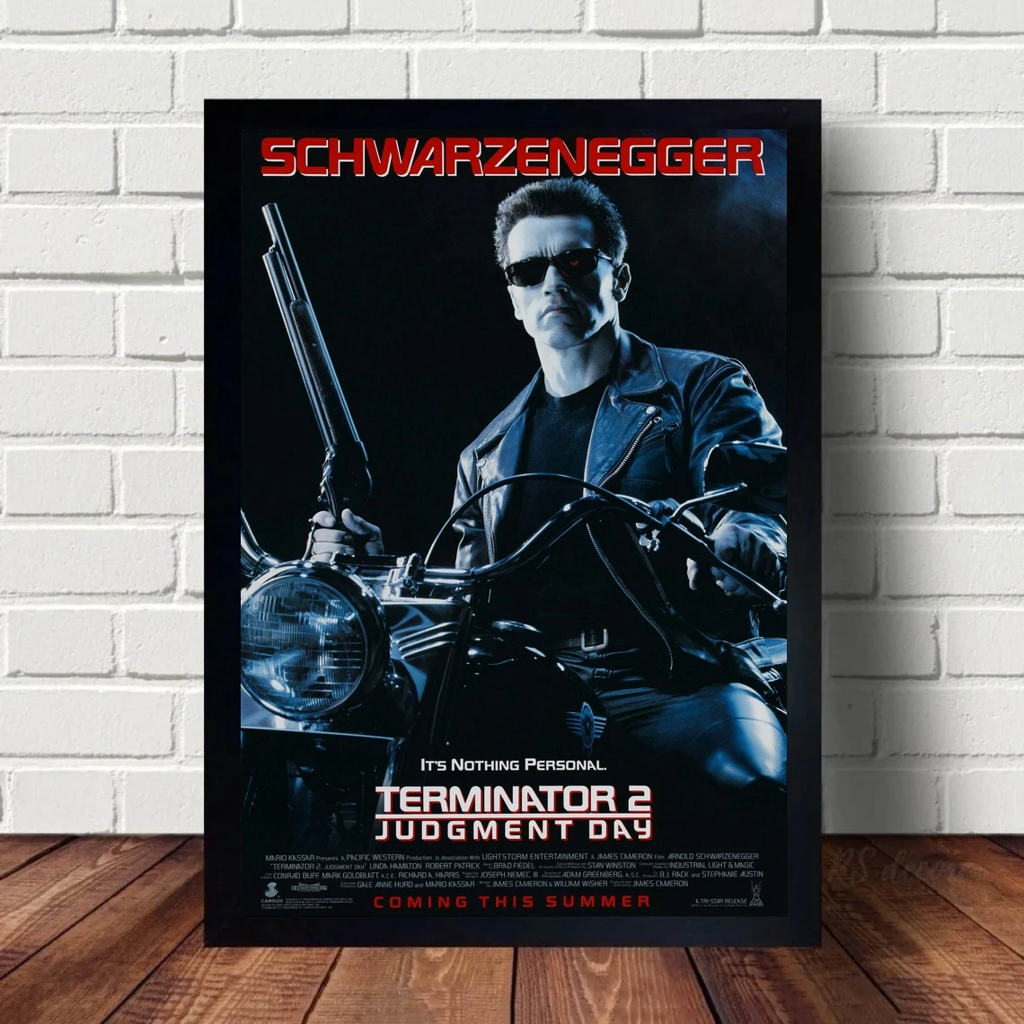 Terminator 2 Judgment Day Movie Poster Print Art Wall Canvas Painting Bedroom Living Room Home Decoration (No Frame)