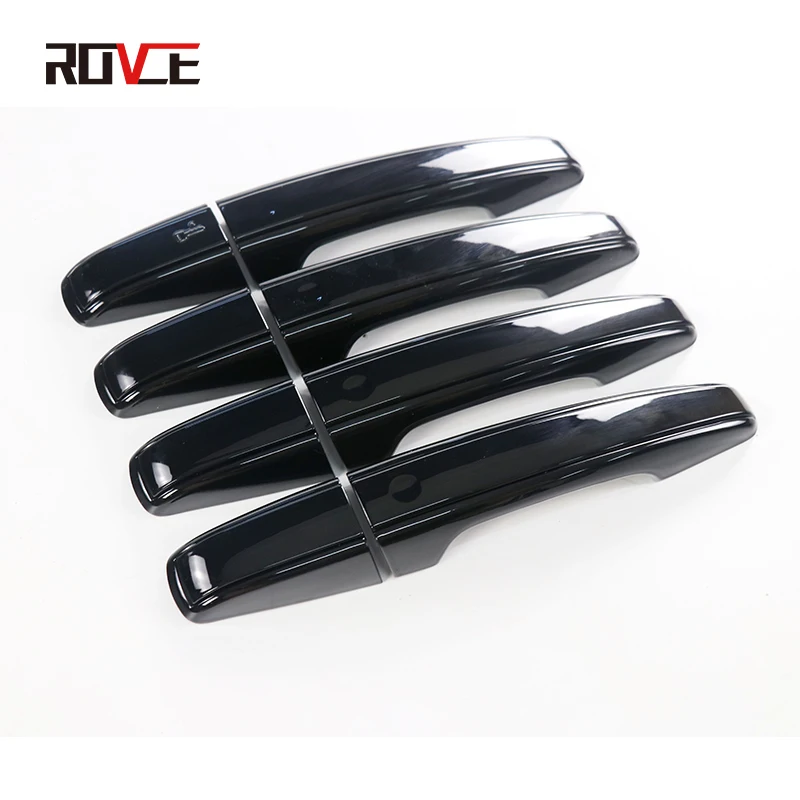 4 Pieces / set Car Door Handle sticker For Land Rover Discovery 5 L462 New Car Side Door Handle Cover Trim