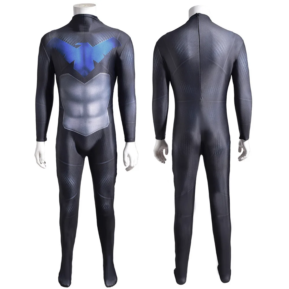 Nightwing Cosplay Costume 3D printed Spandex Superhero Zentai Bodysuits Costume Cosplay Nightwing Halloween Costume