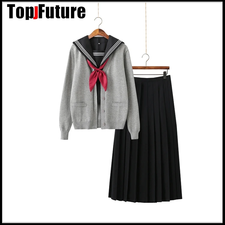 Grundlegende JK uniform kleid orthodoxe schwarz Guanxi Revers verbesserte weiß drei sailor anzug Japanischen sommer student TOP HEMD