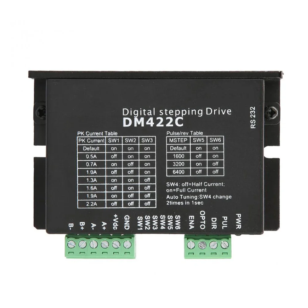 

NEW LeadShine DM422C 2 Phase Stepper Motor Driver CNC Digital Stepper Motor Driver 24-40VDC out 2.2A