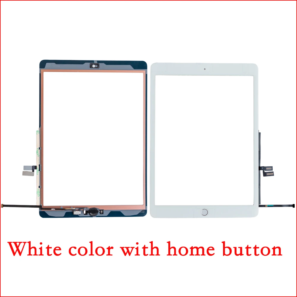 10Pcs/lot For iPad 7 8 10.2 7th 8th Gen A2197 A2198 A2200 A2429 Touch Screen Digitizer Outer Glass Panel with Adhesive