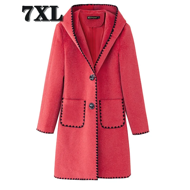 Women\'s Jacket Wool Coat Outerwear Ladies Overcoat Plus Size Autumn Winter Woolen Oversized Clothing New Fashion Free Shipping