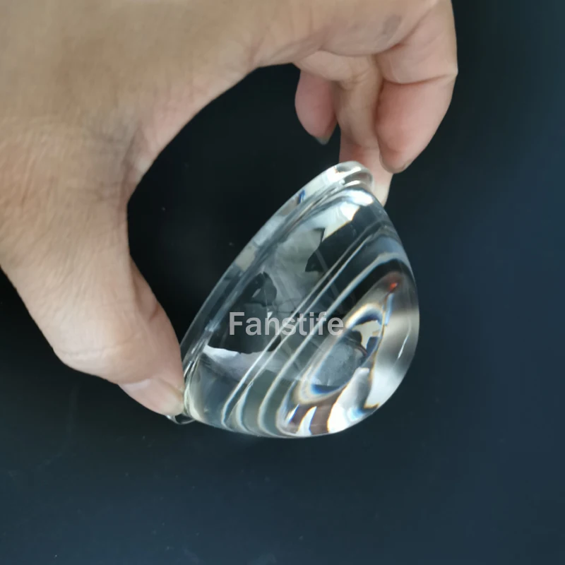 30°/60°/90°/120° High Power Led Optical Glass Lens 78mm Diameter