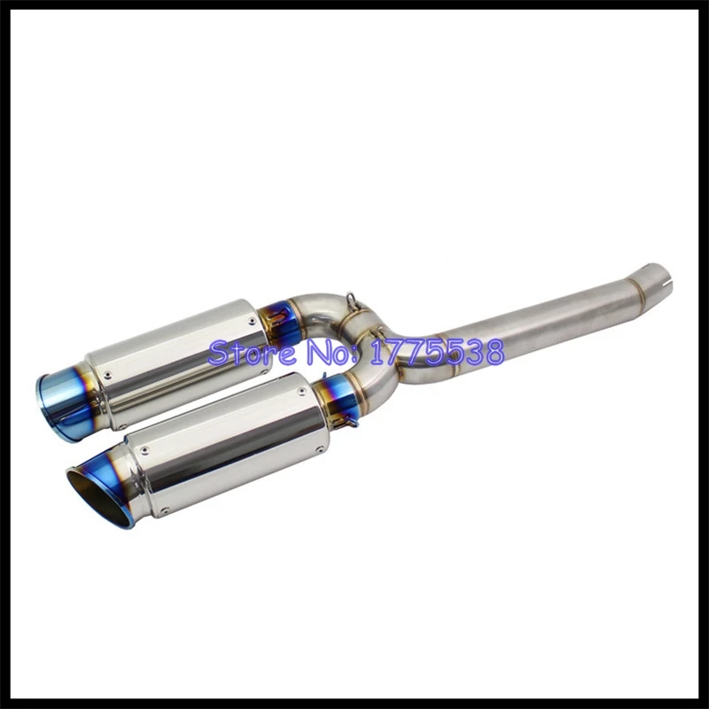 For FZ6 FZ6S FZ6N FZ6 FAZER FZ6 FAZER S2 FZ6 S2 2004-2011 Motorcycle Exhaust Escape Moto Muffler Middle Link Pipe Carbon Muffler