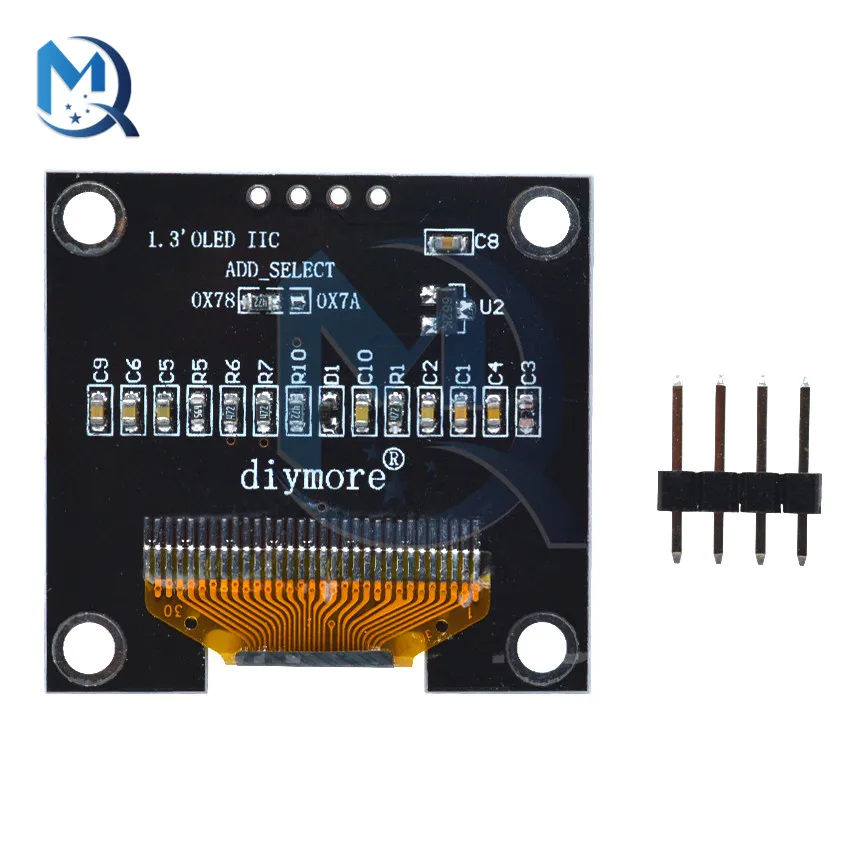 4 Pin 1.3 Inch Oled-scherm Board Liquid Crystal Display Module Iic I2C Interface Communiceren Seriële Module 128X64 Resolutie