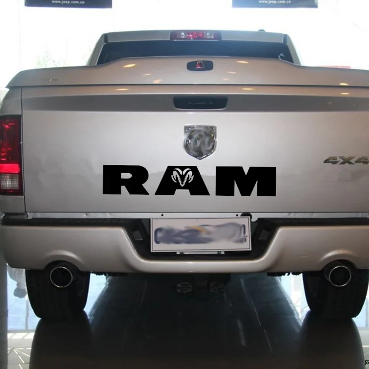 Car Accessories Car Goods For Dodge Ram Head 1500 2500 3500 Trunk Sticker Car Vinyl Decal Stickers Ram Personality Stickers