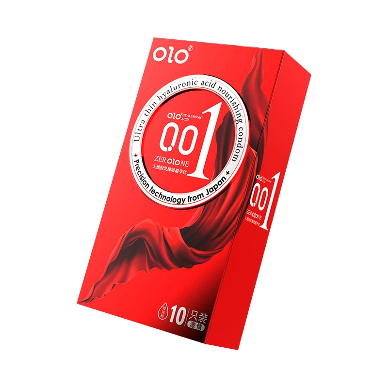 Olo Condom for long sex Hyaluronic Acid Safety Granules Thread 001 Ultra-thin Stimulation Safe and Comfortable AC