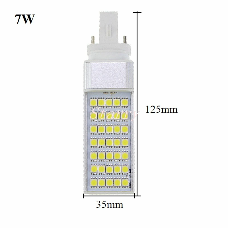 Led Bulb 5W 7W 9W 11W 13W 14W E27 G24 G23 Lamp Spotlight 180 Degree AC 85-265V Horizontal Plug Lighting Light Cold White White