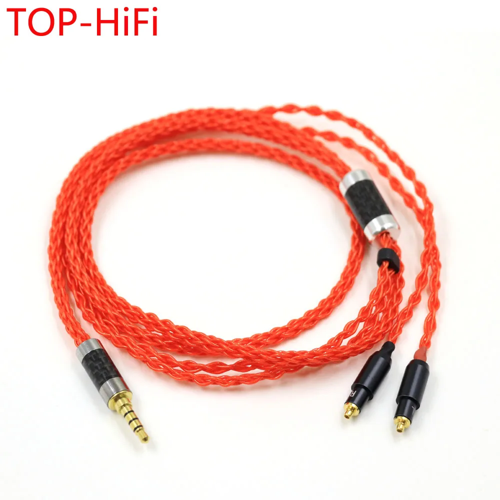 TOP-HiFi UPOCC 3.5/6.35/2.5/4.4mm 4pin XLR Balanced Headphone Upgrade Cable Cords Wire for SRH1540 SR0 SRH1840 SRH1440 Earphones