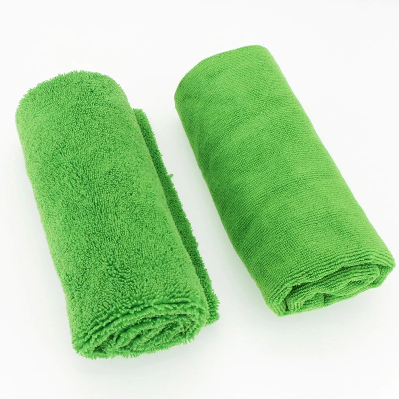 

45X45 Microfiber Car Wash Towel High and Low Wool Cleaning Cloth Multifunctional Warp Knitted Rag Kitchen Housework Scouring Pad