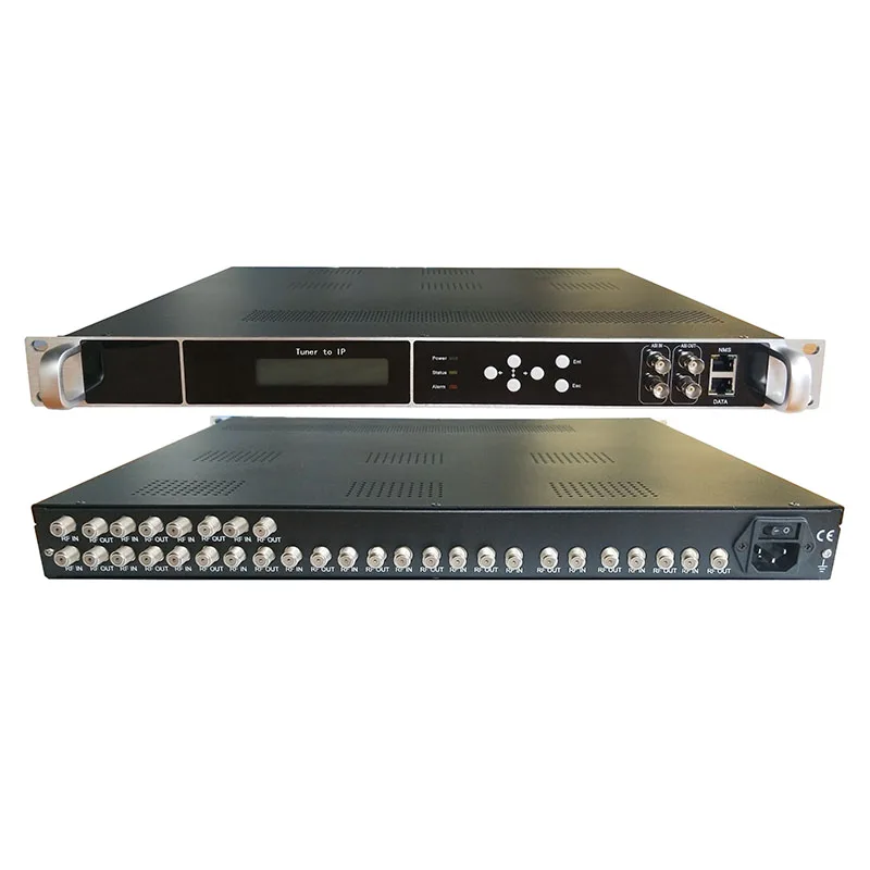 Dibview TP16 Professional digital TV Headend FTA 16 Carriers DVBS2 RF FTA tuner 2 ASI to IP gateway