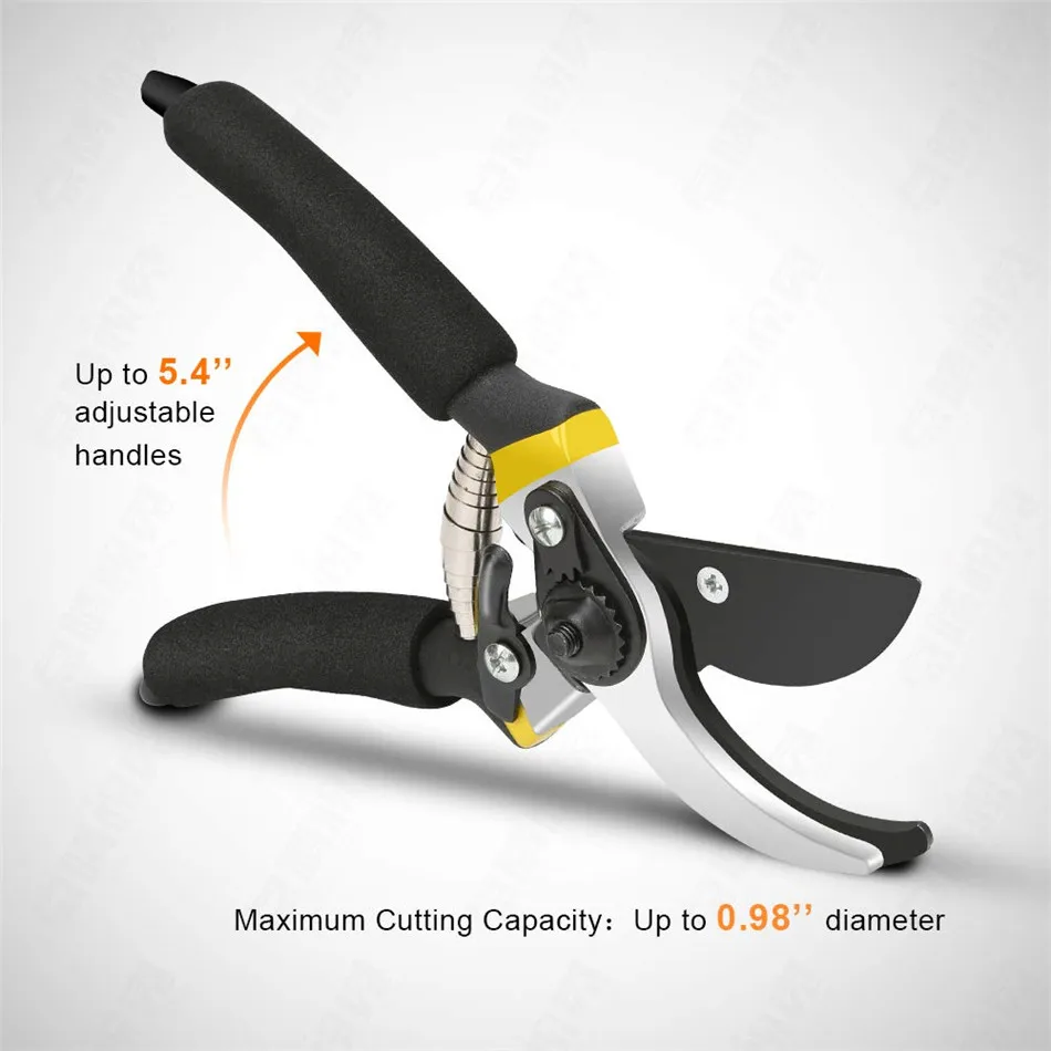 Professional advanced titanium bypass pruning shears handmade horticultural plant scissors branch pruning shears tool