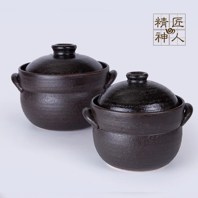 imports of ages soil burning pot double cover ceramic pot of porridge with an earthenware pot stew stewed rice soup