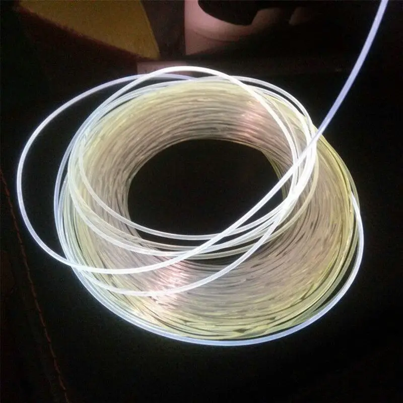 Diameter 1.5mm~6mm Side Glow Fiber Optic Light Cable Fiber Optical Cable Car Home Decorative Hanging Curtain Ceiling Light Cable