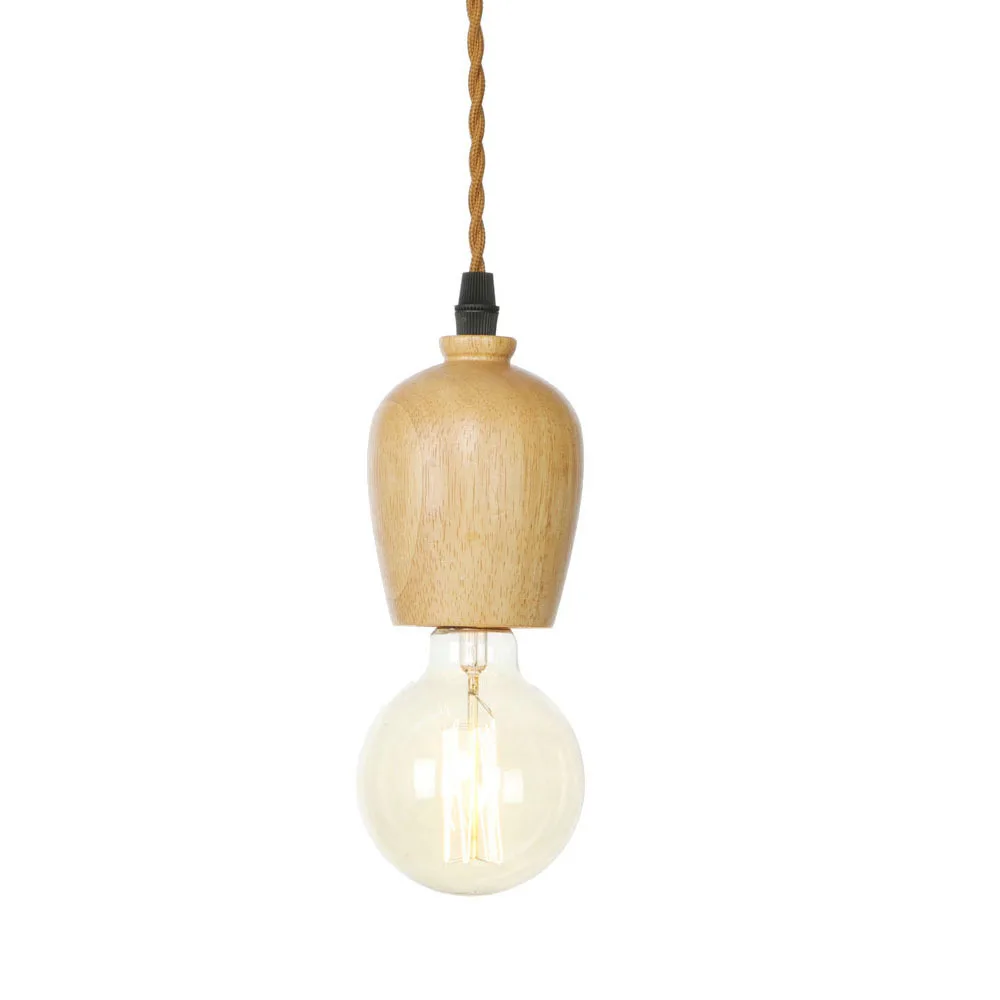 Lámpara colgante de madera Nodric, luminaria moderna para sala de estar, cocina, decoración del hogar, lámparas colgantes de madera maciza