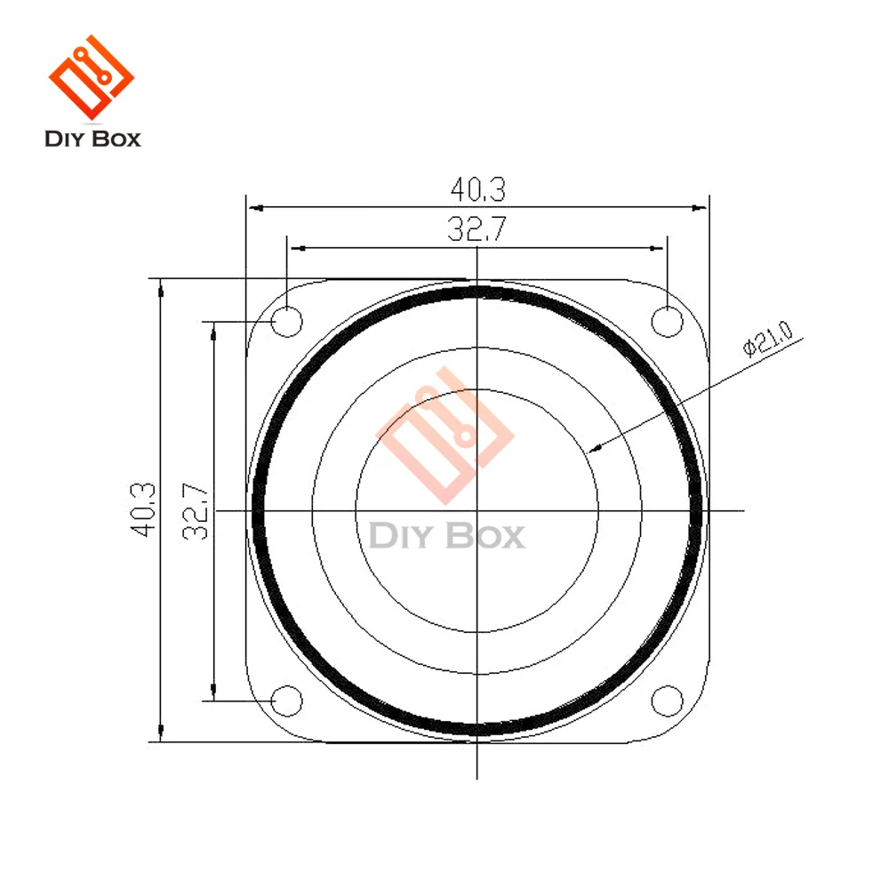 1,5 Zoll Interner Magnetlautsprecher 4 Ohm 3W Bass-Multimedia-Lautsprecher Kleiner Lautsprecher 40mm Kleiner Lautsprecher mit Befestigungsloch – Detail 9