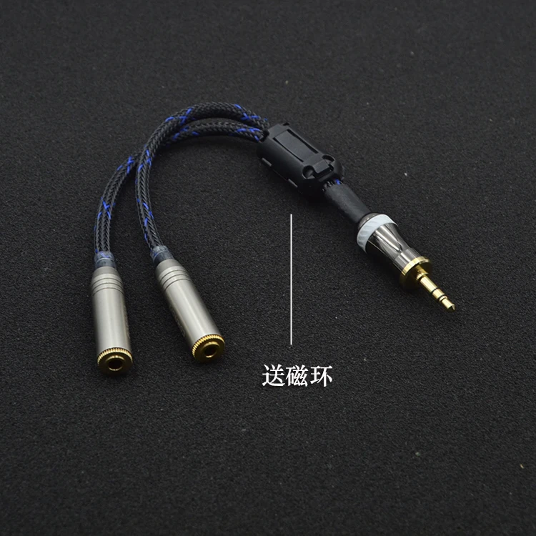 Headphone Splitter 3.5 Y Audio mini Jack Splitter Extension Cable 3.5mm Male to 2 Port 3.5mm Female AUX  1 to 2  1m 2m 3m 5m 10m