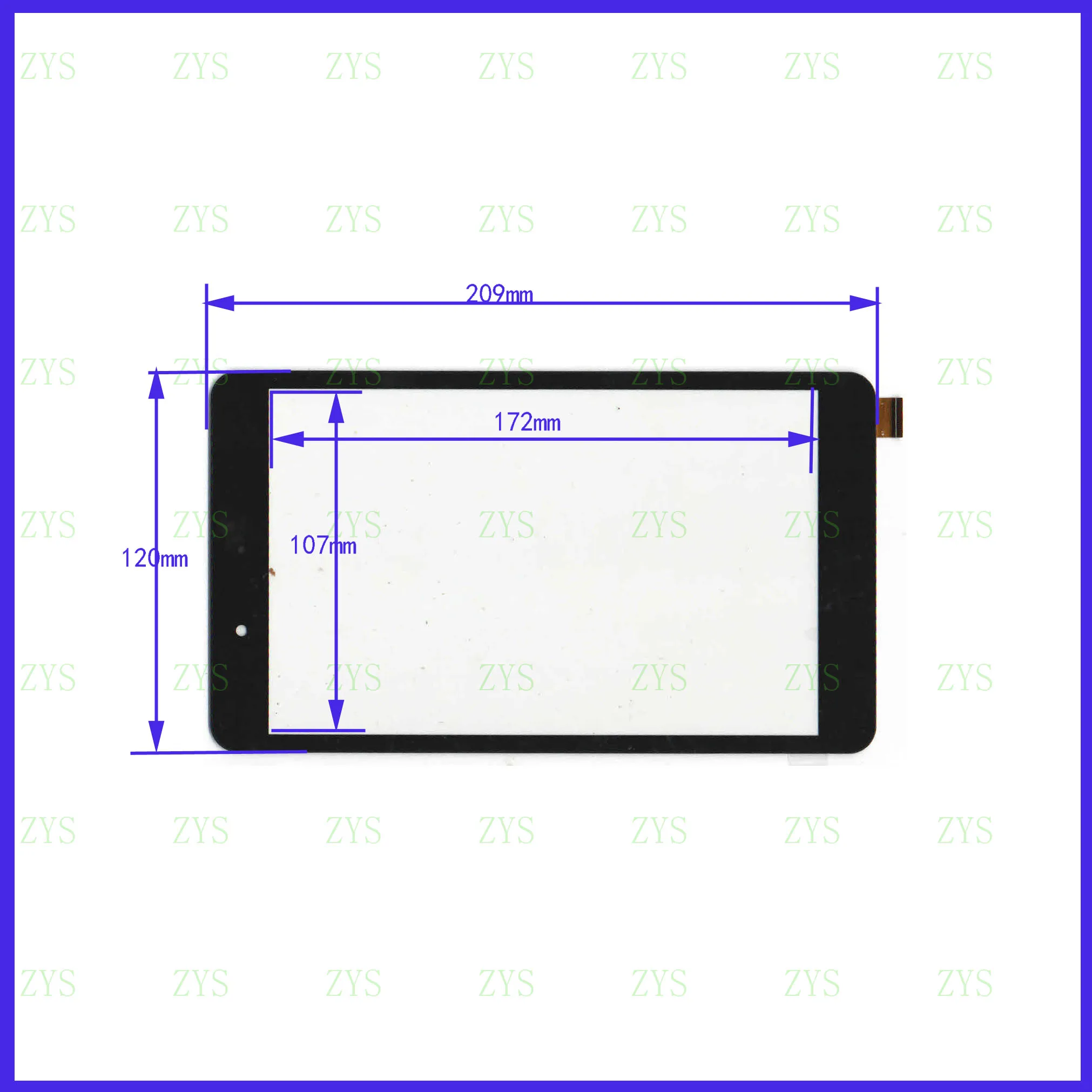 

ZhiYuSun GLH0603A compatible 209mm*120mm New 8Inch Touch Screen for 8 GPS GLASS 209*120 GLH0603A