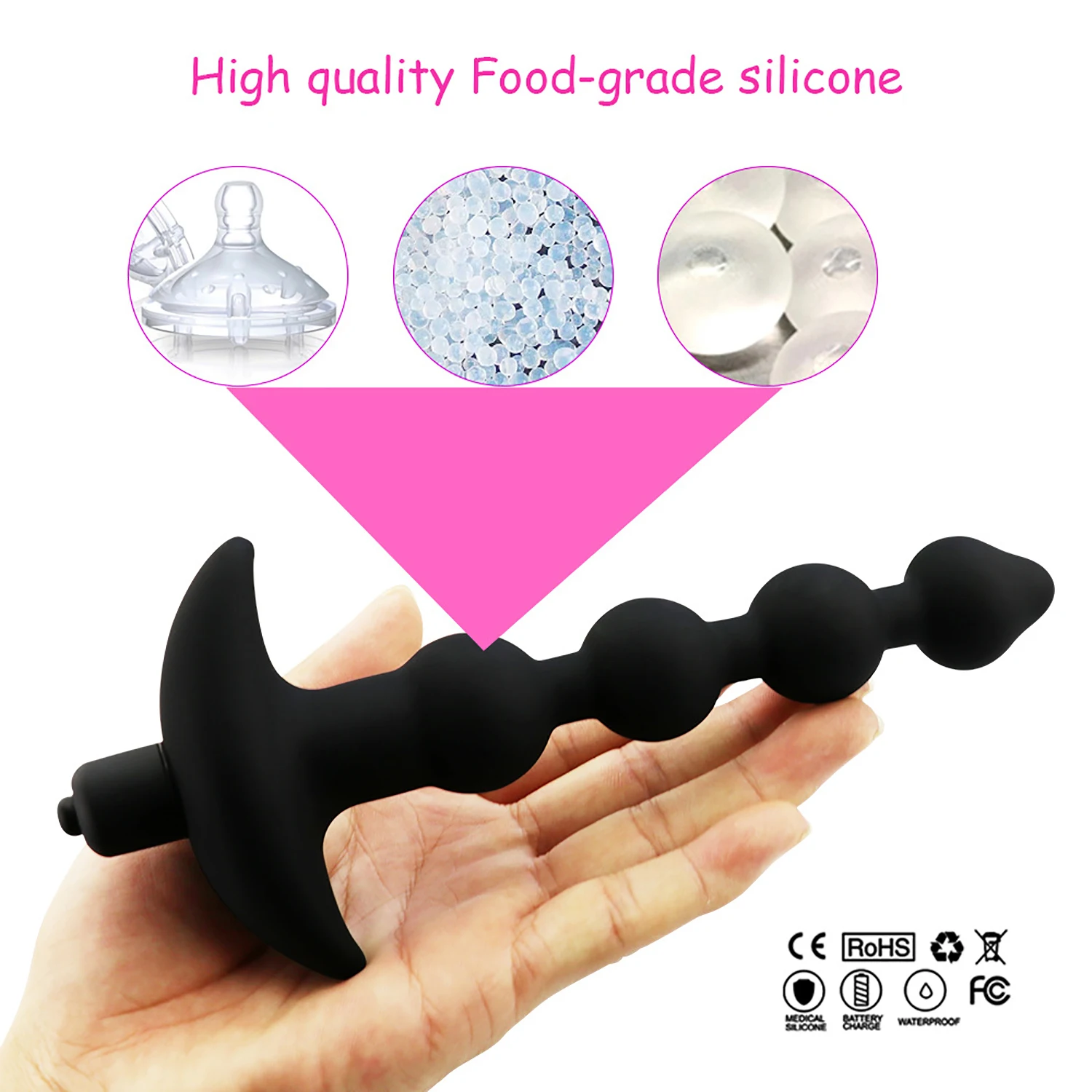 10 Speeds Anal Plug Vibrators Dildos Anal Dilator Massager Stimulate Vagina and Anus Butt Plug Penis Masturbator Unisex Sex Toys