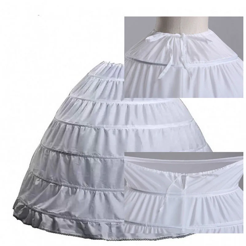 Jupon blanc pour patients, grande taille, robe de Rh, accessoires de robe de mariée, sous-jupe