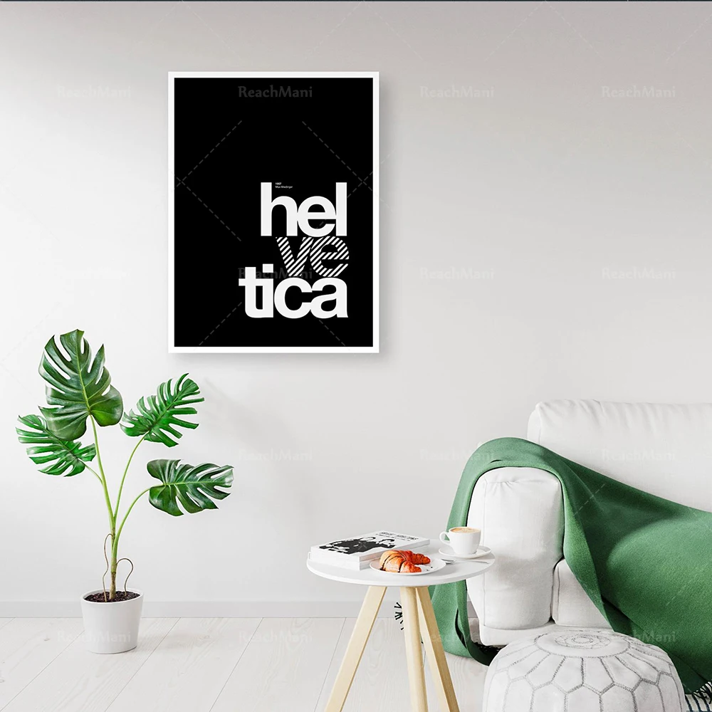 Helvetica, Helvetica ve tica, printed, black design paper poster