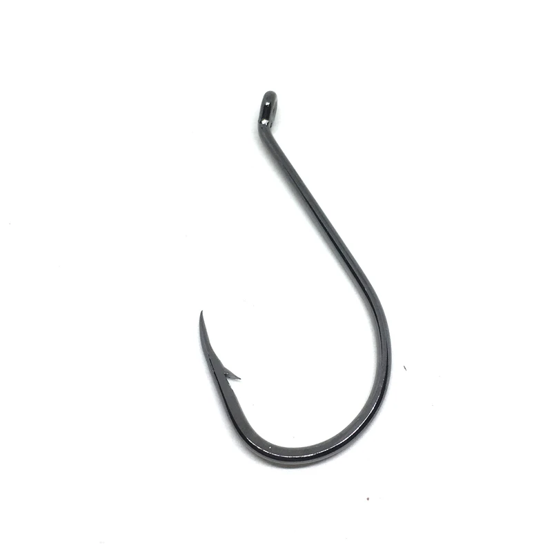 Wholesale Fishhooks High-carbon Steel eyed Barbed Baitholder Octopus Hook Offset Forged Long Shank Saltwater Jighead Pesca Peche