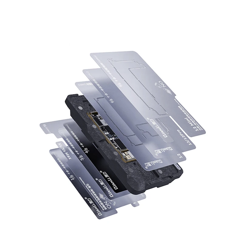 Qianli الإطار الأوسط المغناطيسي ثلاثية الأبعاد rebيعادل منصة آيفون X XS 11 11Pro 12 12Pro ماكس 12 قالب استنسل rebيعادل صغير