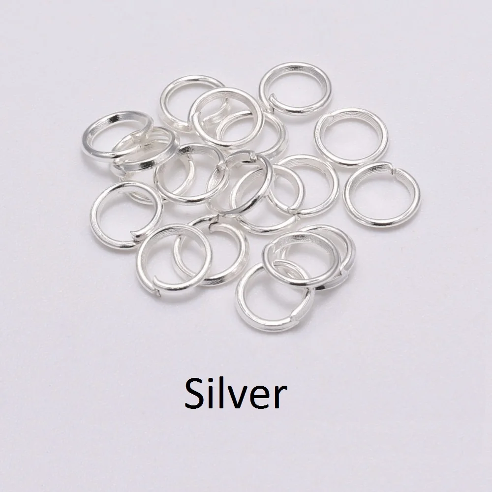 1000 Pcs / Lot Silver Color Jump Rings Split Connectors For Jewelry Finding Making Diy Accessories Wholesale Supplies