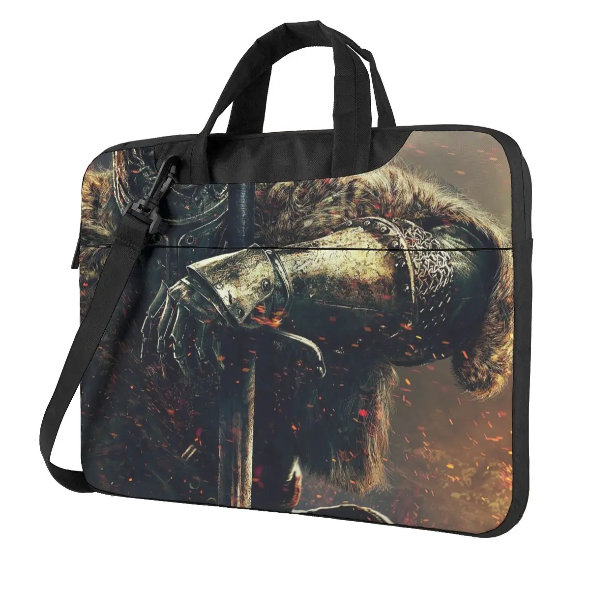 

Video Game - Dark Souls III Laptop Bag Case Protective Vintage Computer Bag Bicycle Crossbody Laptop Pouch