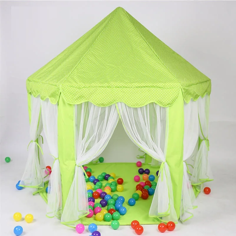 Mosquito Net Princess Portable Toy Tents Blue Green Pink Children House Indoor Outdoor Playhouse Tent Baby Castle Play Tent Warm