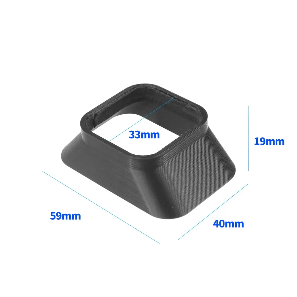 BGNing Gegenlichtblende für Gopro 9 10 11 12, Objektivdeckel, Sonnenschutz, 3D-gedruckter Kunststoffschutz, schwarzes Action-Kamera-Zubehör – Detail 1