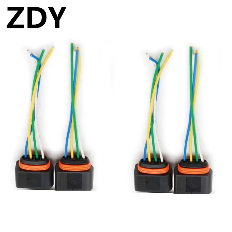 Conector de bobina de ignição, 4 unidades, fiação para audi a3 a4 s3 q5 q7 r8 vw jetta seat skoda 3.0t 8k0 973 724 4b0 973 724
