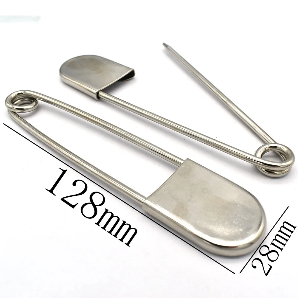 128mm Giant Safety Pin Big Over Sized Laundry Pins Kilt Pins Brooch Pin Back Safety Pin For Sewing Jewelry Making Stitch Makers