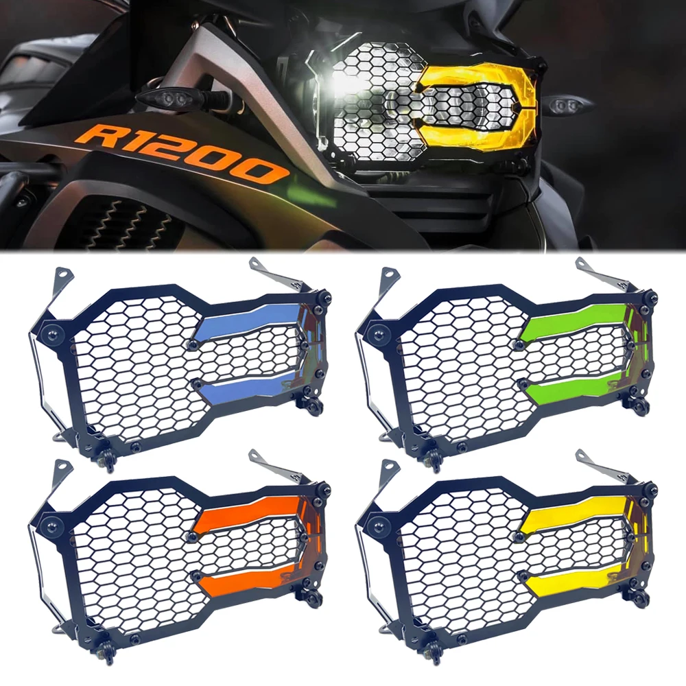 Headlight Guard for BMW R1200GS LC ADV 14-20 R1250GS LC ADV 2018 2019 2020 Motorcycle Headlamp Cover Grille Honeycomb Mesh Style