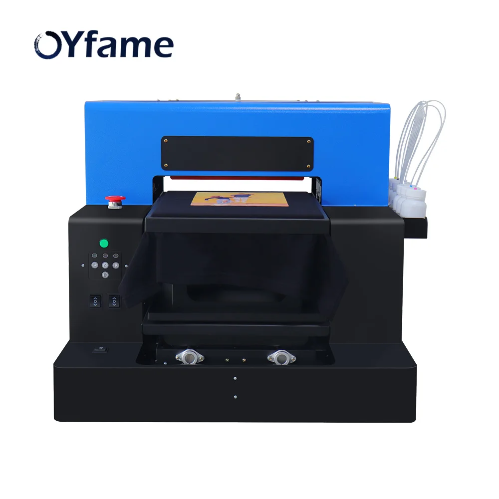 OYfame A3 DTG Printer for t shirt A3 Flatbed Printer Print on dark and light t shirt Jeans Hoodies A3 DTG Printing Machine A3