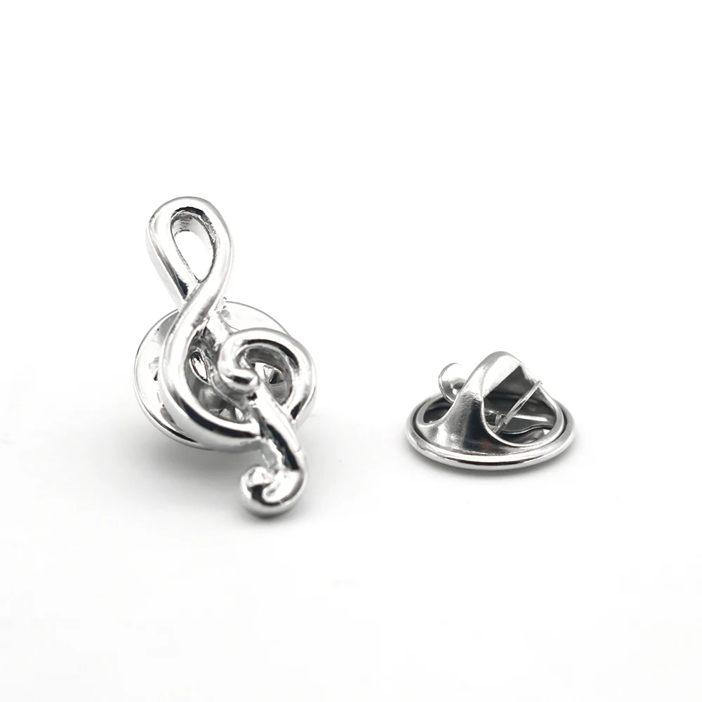 Men's Fashion Brooch Lady's Lapel Pin Clothing Backpack Badge Quality Brass Material Music Note Design Suit Pin For Men