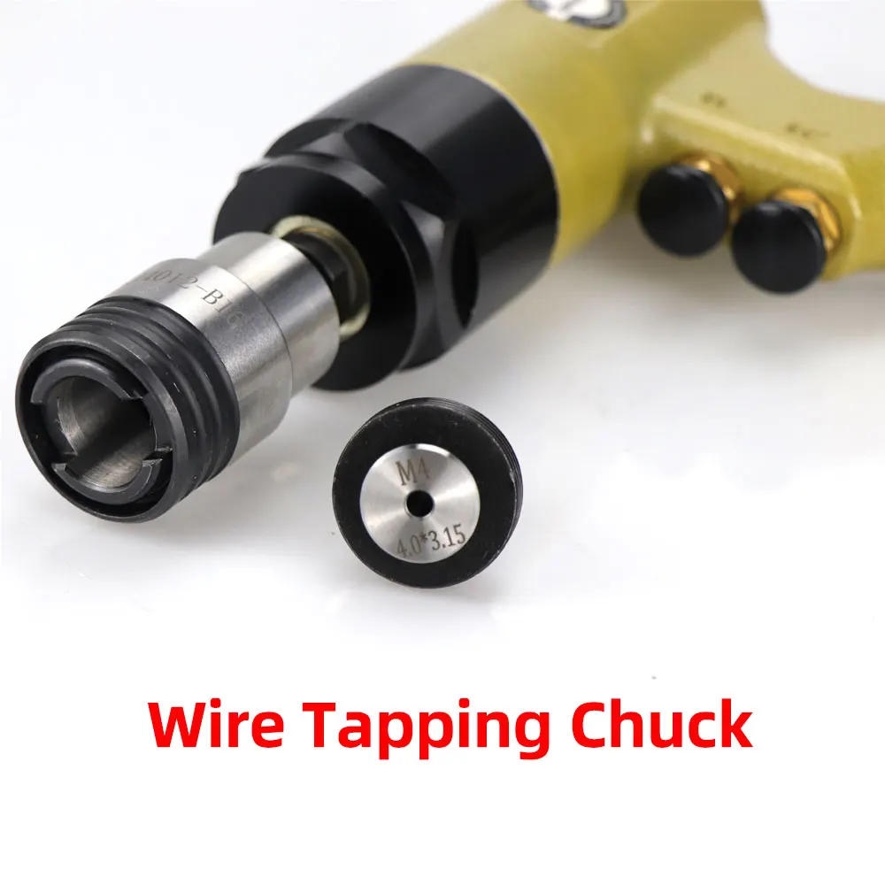 Imagem -03 - Hifeson-self-locking Cabeça Tapping Máquina Botão Forte Pneumática Tapping Machine Wire-making Machine de Alta Qualidade M3-m12