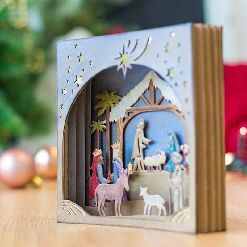 Christmas Nativity Scene Metal Cutting Dies for Scrapbooking New 2019 Craft Die Cut Card Making Embossing Stencil Photo Album