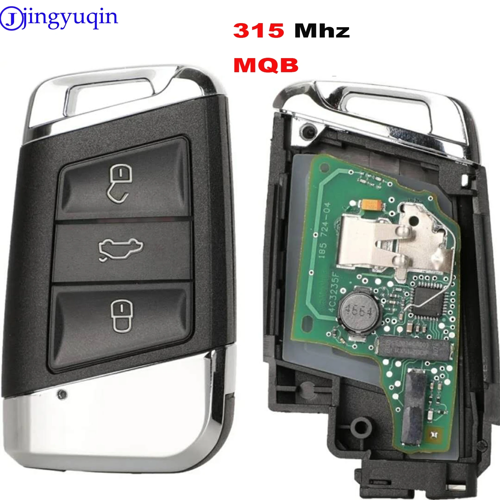 jingyuqin 315MHZ MQB 3B Remote Car Key Control For Volkswagen VW Magotan Passat B8 Skoda A7 Control Full Key