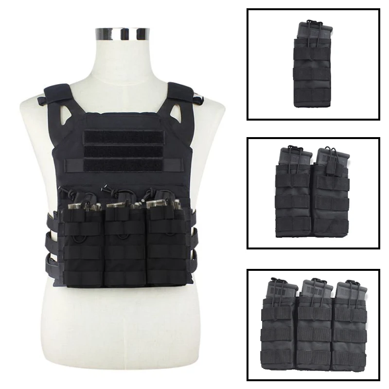 

Outdoor Tank Top Tactical Hunting Accessories Molle Air Gun Color Bullet Magazine Bag Single/Double/Three Magazine Bag