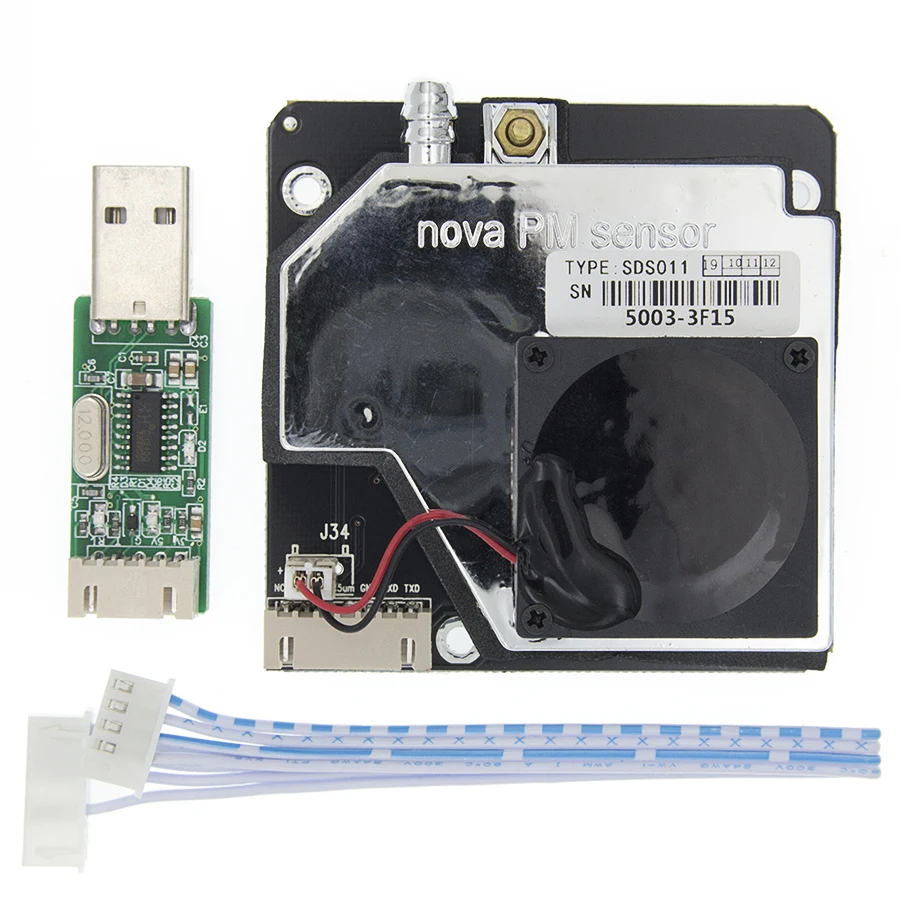 Nova PM Sensor SDS011 High Precision Laser PM2.5 Air Quality Detection Sensor Module Super Dust Sensors, Digital Output