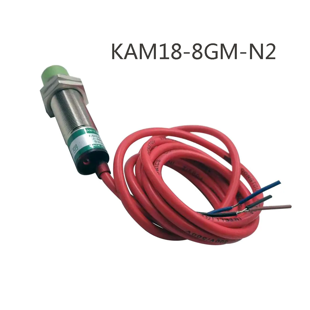 1PC New Inductance Mode Proximity Switch KAM18-8GM-P2/N2 Sensor NPN Three Lines Normally Open Detect Distance