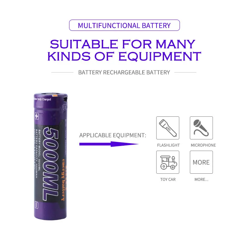 6 Chiếc Laptop USB 18650 3500 MAh 3.7V Li-ion Rechargebale Pin USB 5000 Ml Pin Li-ion + USB dây