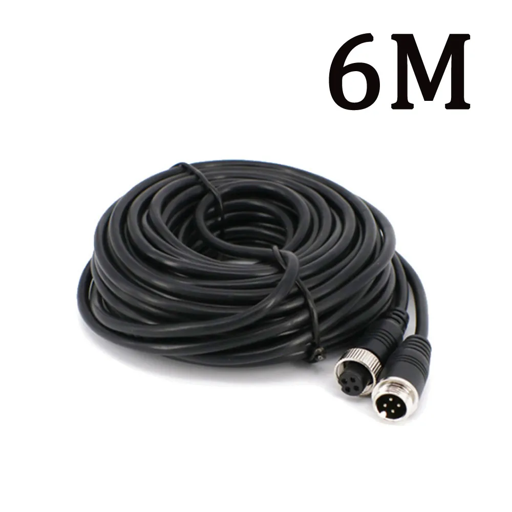 6 Meter 4 Pin Aviation Signal Cable Male / Female Plug for Car Camera/DVR Video Camera & CCTV Monitor & Subwoofer