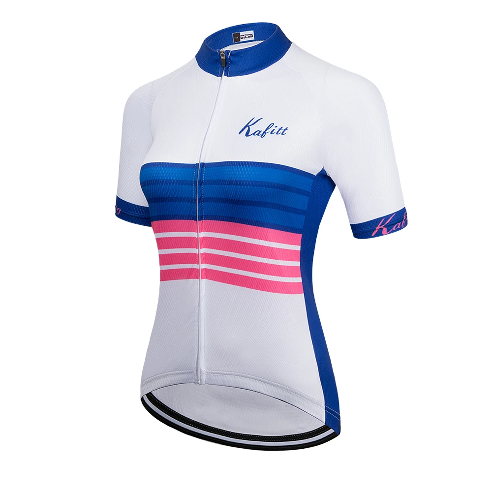 Kafitt Cycling Clothing 2021 Women\'s Cycling Jersey Cyclist Outfit Shirts Short Sleeve Racing MTB Bike On Sale Maillot Ciclismo