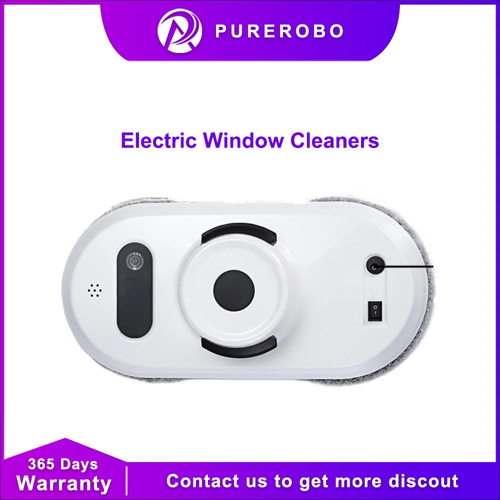 

Window Cleaning Robot from Purerobo - Round Intelligent for Dust Removal - Big Discount - Versatile Cleaning for Various Windows