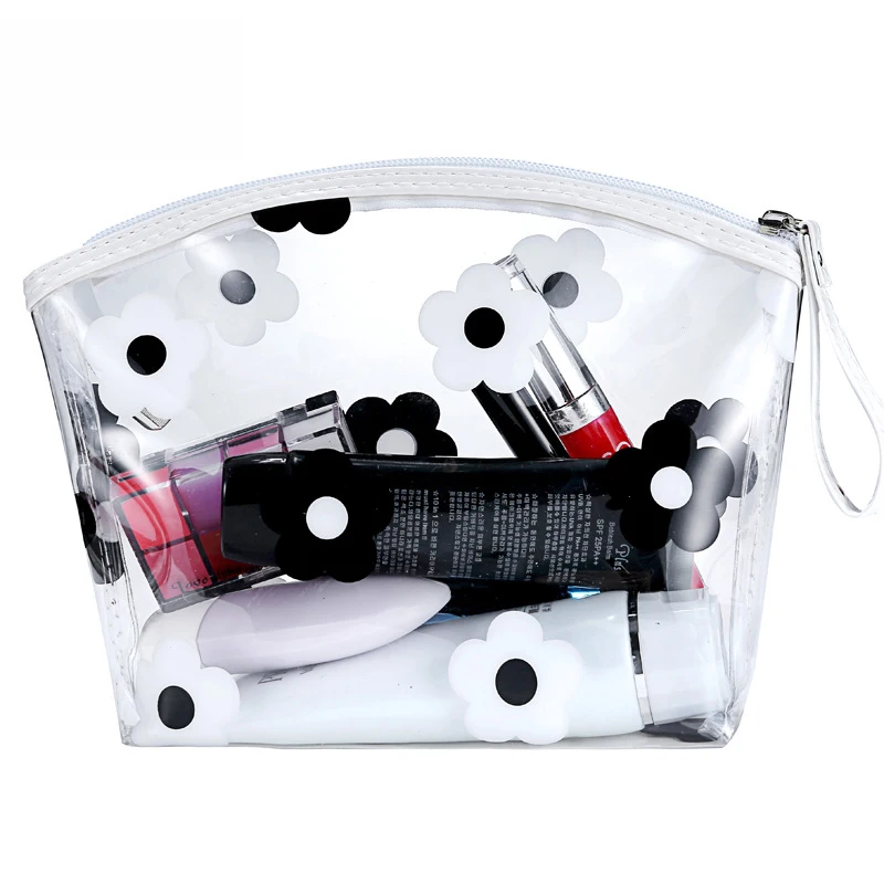 Mode Meisjes Clear Cosmetische Zak Pvc Transparante Make-Up Tas Voor Vrouwen Waterdichte Rits Beauty Case Travel Toilettas Opbergtas