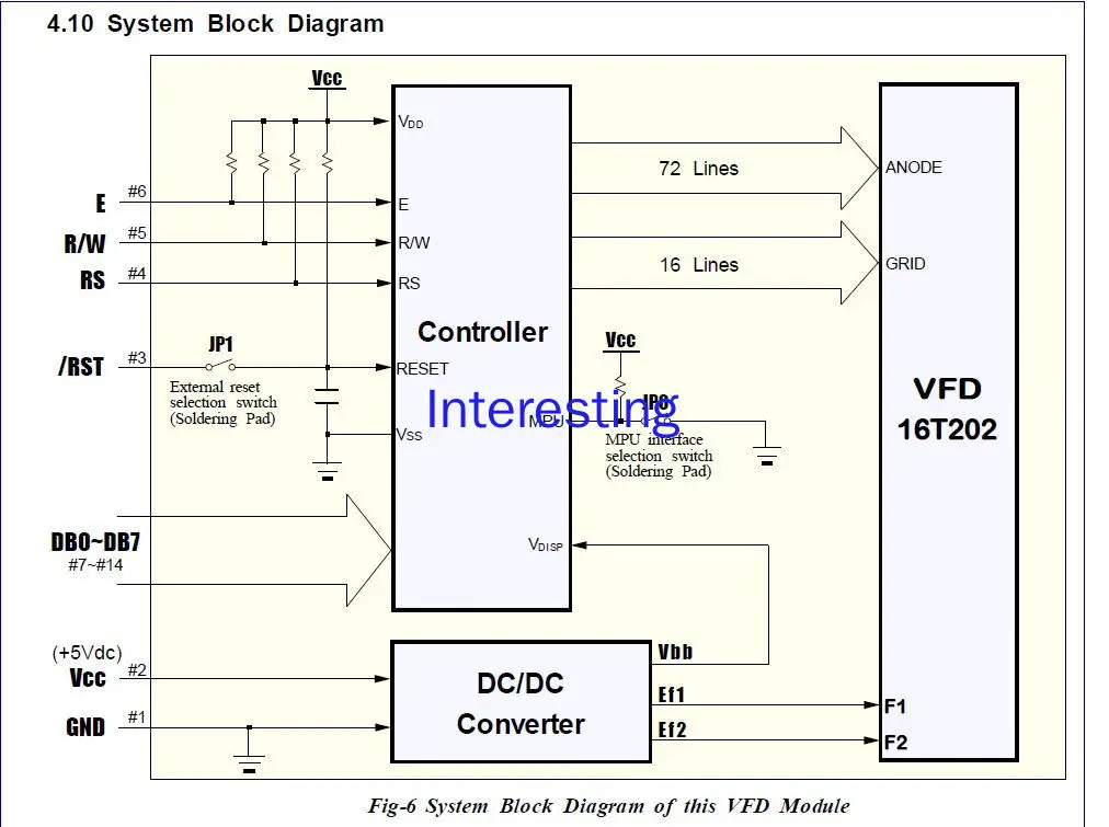 The VFD Display 1602 Module Is Compatible with the Parallel Port LCD 1602 Main Driver 6314. There Is a Manual